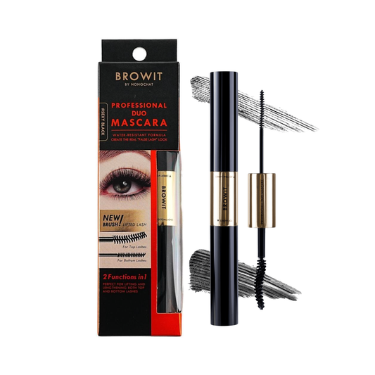 BROWIT Professional Duo Mascara #Sexy Black | 24H Waterproof