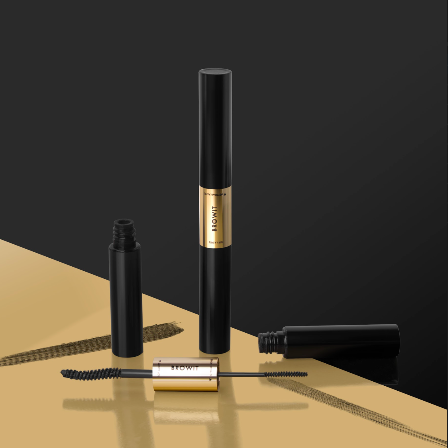 BROWIT Professional Duo Mascara #Sexy Black | 24H Waterproof