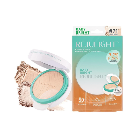 BABY BRIGHT Rejulight Bright & Glow Powder Pact SPF50+ PA++++