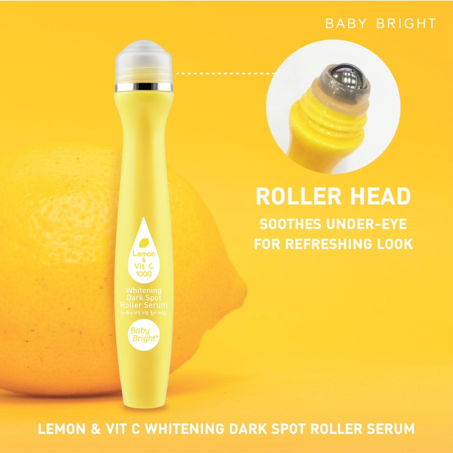 BABY BRIGHT Dark Spot Roller Serum | Lemon & Vitamin C