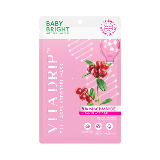 BABY BRIGHT Fill-Lagen Hydrogel Mask #Vita Drip