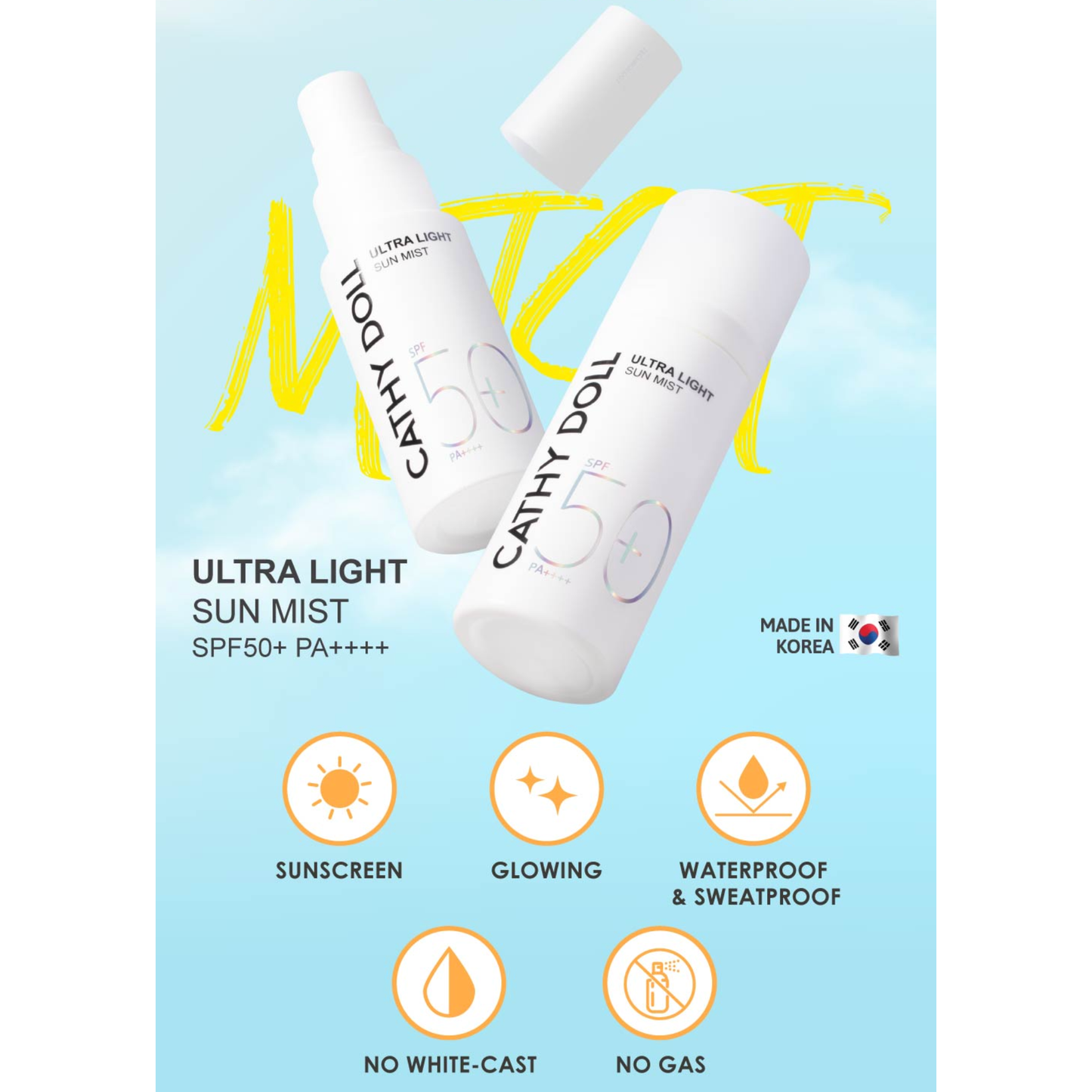 CATHY DOLL Ultra Light Sun Mist SPF50+ PA++++