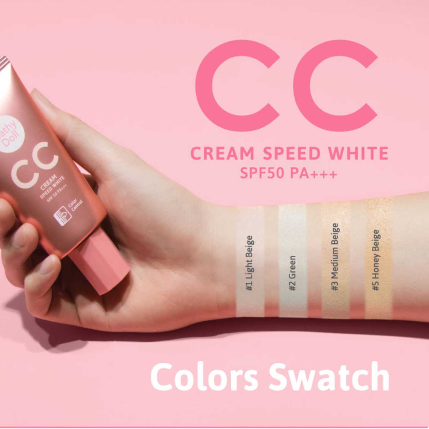 CATHY DOLL CC Cream SPF50+ PA++++ Speed White