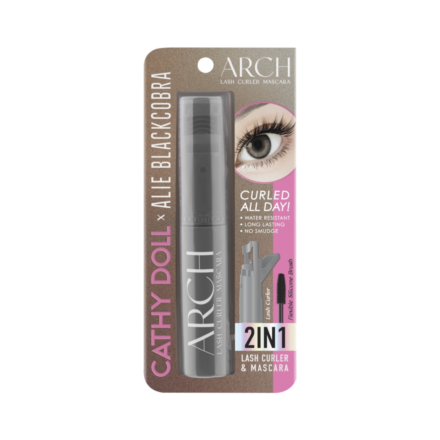 CATHY DOLL x ALIE Blackcobra Arch Lash Curler Mascara