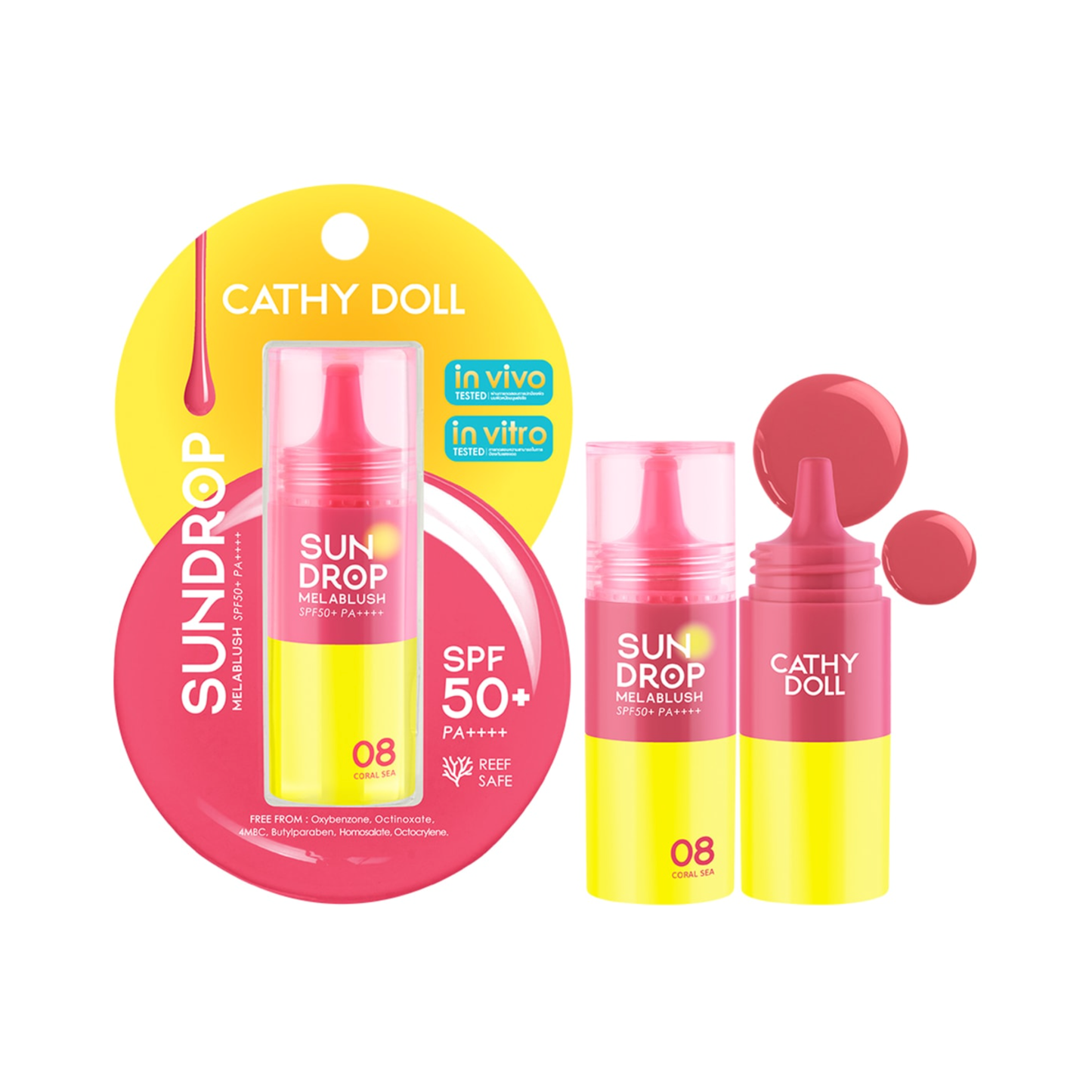 CATHY DOLL Sundrop Melablush SPF50+ PA++++