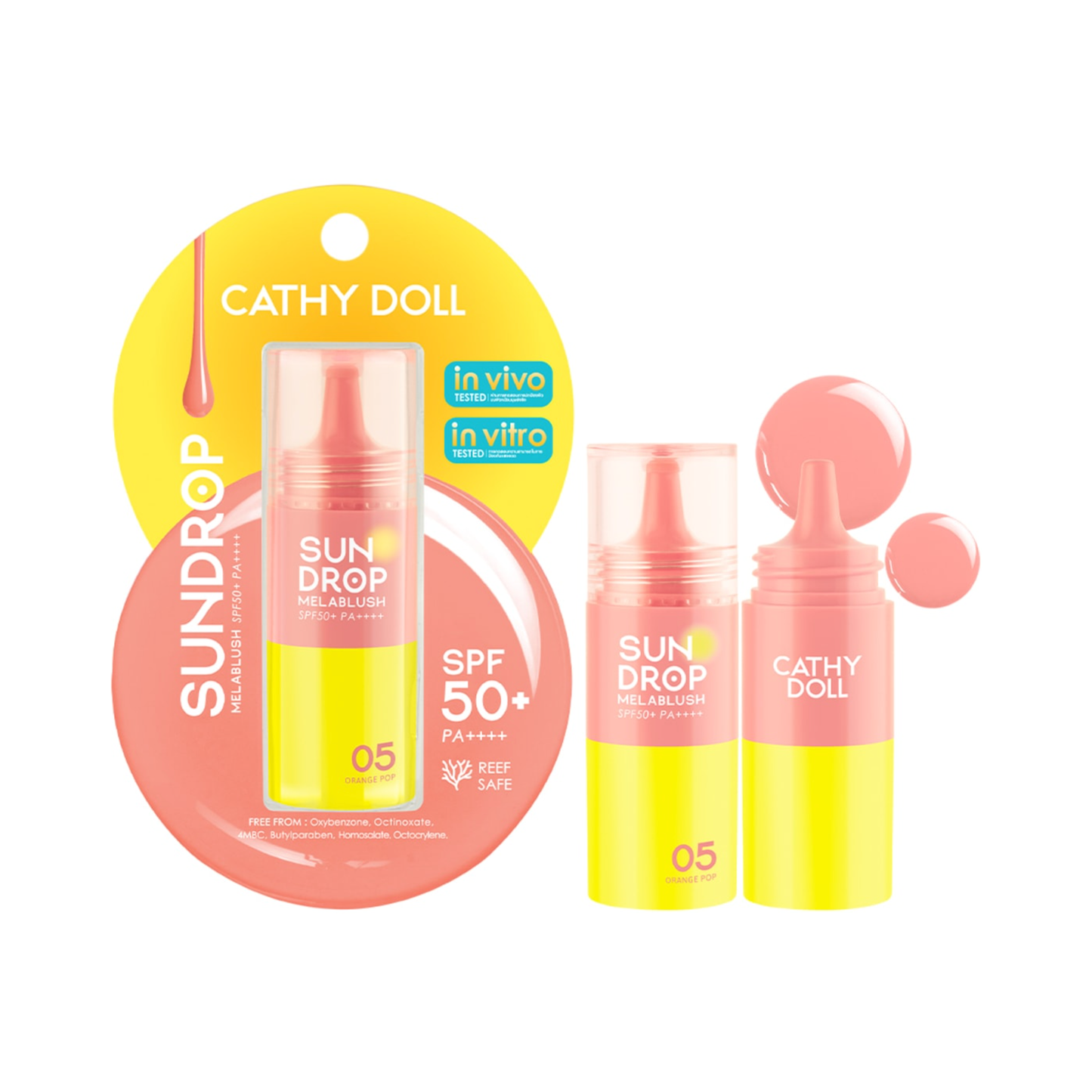 CATHY DOLL Sundrop Melablush SPF50+ PA++++