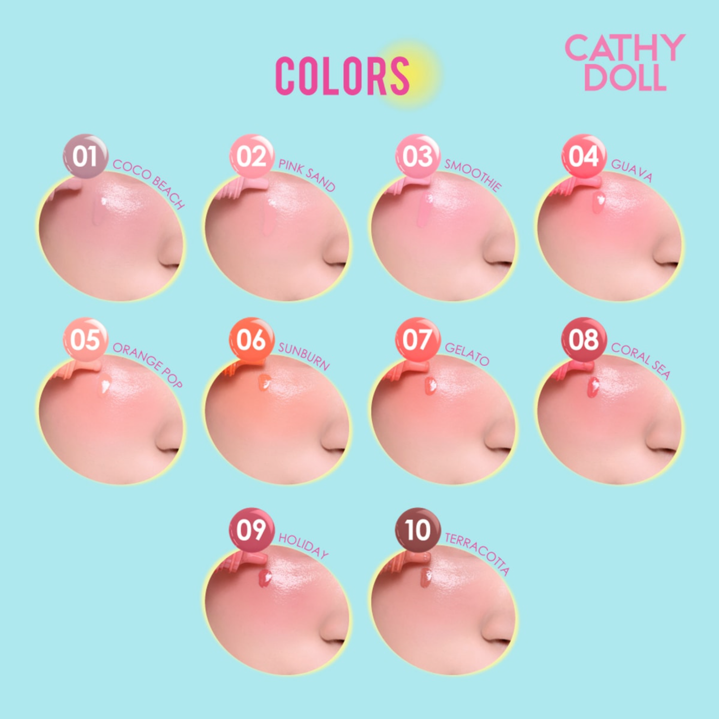 CATHY DOLL Sundrop Melablush SPF50+ PA++++